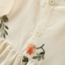 【6M-3Y】Baby Girl Sweet Fashion Floral Embroidery Bubble Sleeve Dress