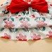 【9M-3Y】2-piece Baby Girls Cute And Fashionable Floral Printed Bowknot Sling Dress With Hat