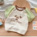 【6M-3Y】Baby Cute Cartoon And Letter Print Short Sleeve T-shirt