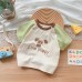 【6M-3Y】Baby Cute Cartoon And Letter Print Short Sleeve T-shirt