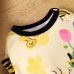 【0M-24M】Baby Girl Cute Bee And Flower Print Yellow Romper