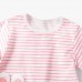 【6M-3Y】Baby Cute Bunny And Dinosaur Embroidered Short Sleeve Striped T-shirt