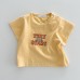 【3M-3Y】Unisex Baby Casual Cotton Letter Print Short-sleeved T-shirt