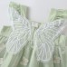 【3M-3Y】2-piece Baby Girl Sweet Butterfly Embroidered Mesh Bow Sleeveless Princess Dress With Hat