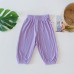 【3M-3Y】Unisex Baby Cotton Solid Color Thin Breathable Pants