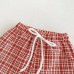 【3M-3Y】Unisex Baby Casual Plaid Breathable Shorts