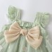 【3M-3Y】2-piece Baby Girl Sweet Butterfly Embroidered Mesh Bow Sleeveless Princess Dress With Hat