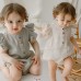 【3M-24M】Baby Girl Casual Cotton And Linen Breathable Ruffles Romper