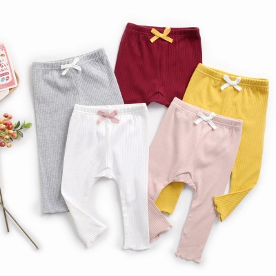 【3M-3Y】Baby Girl Casual Cotton Solid Color Multicolor Leggings