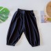 【3M-3Y】Unisex Baby Cotton Solid Color Thin Breathable Pants