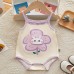 【3M-24M】Baby Girl Cute Cartoon Print Suspender Romper