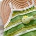 【3M-24M】Baby Girl Cute Green Striped Suspender Romper