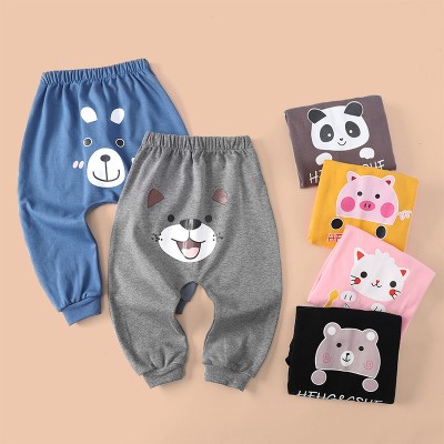 【9M-3Y】Unisex Baby Cute Cotton Cartoon Print Multicolor PP Pants