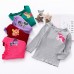 【6M-3Y】Baby Girl Cotton Multicolor Unicorn Embroidered Round Neck Long Sleeve T-shirt