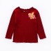 【6M-3Y】Baby Girl Cotton Multicolor Unicorn Embroidered Round Neck Long Sleeve T-shirt