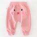 【6M-3Y】Baby Girls Cotton Cartoon Embroidered Sweatpants