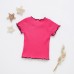 【6M-3Y】Baby Girl Cotton Multicolor Cartoon Embroidery Round Neck Short Sleeve T-shirt