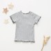 【6M-3Y】Baby Girl Cotton Multicolor Cartoon Embroidery Round Neck Short Sleeve T-shirt